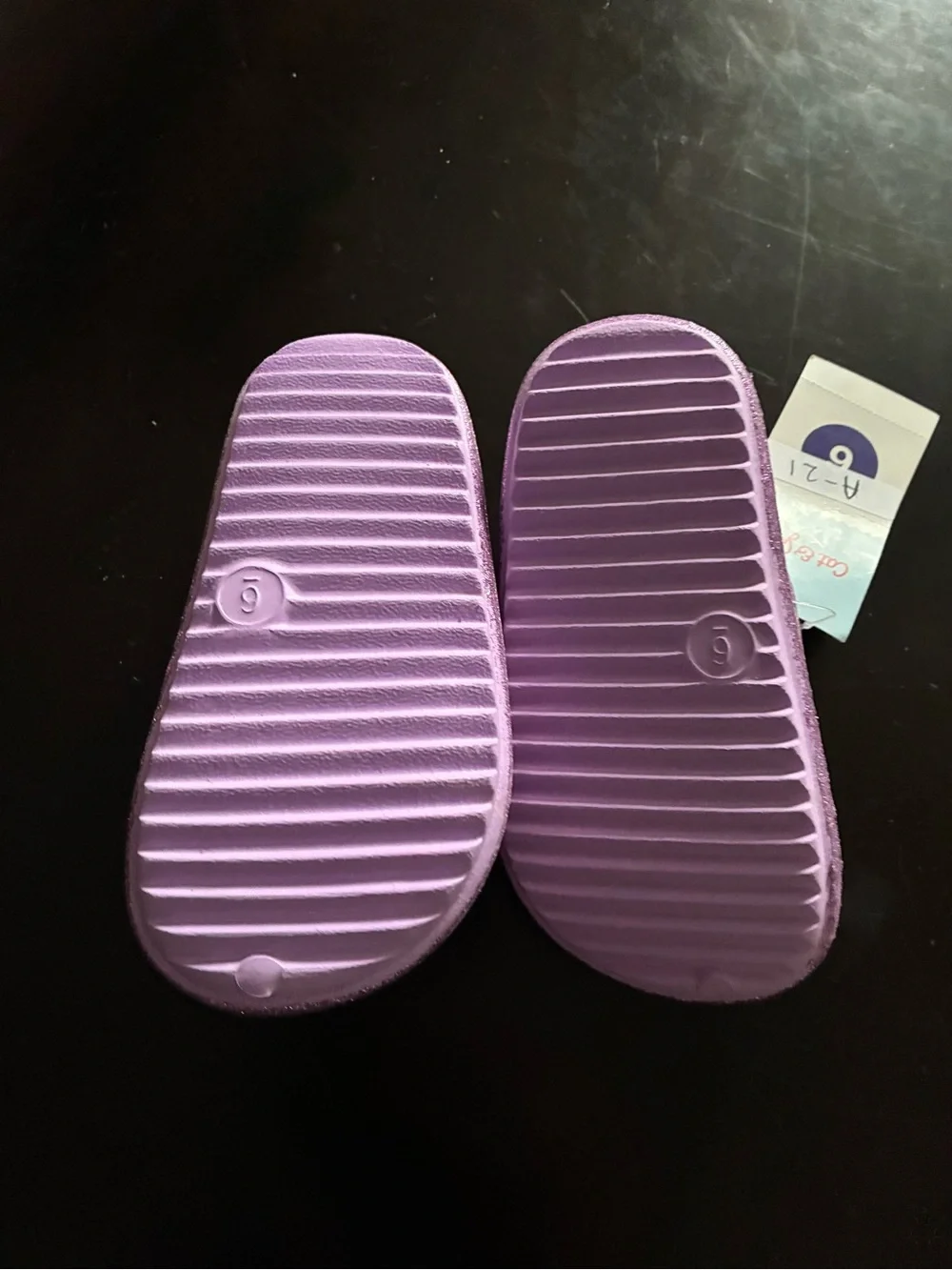 Kids Purple Slip-On Sandals